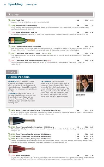 Download the wine list - Matthew Clark