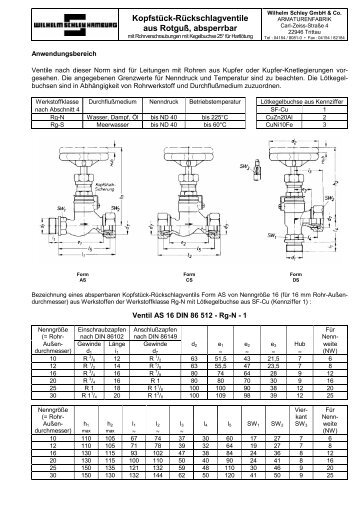 Produktblatt PDF - Wilhelm Schley Hamburg