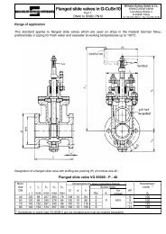 Flanged slide valves in G-CuSn10 - Wilhelm Schley Hamburg