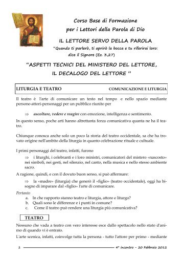 Corso Base Lettori 4° incontro.pdf - Santa Maria Madre della Chiesa ...