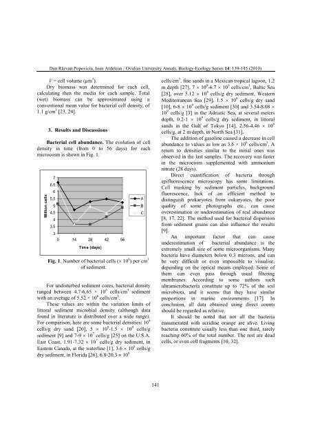 VOLUM OMAGIAL - Facultatea de Ştiinţe ale Naturii şi Ştiinţe Agricole