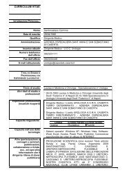 curriculum vitae - Azienda Ospedaliera Sant'Anna e San Sebastiano ...