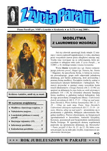 Kliknij - Parafia Najświętszej Maryi Panny z Lourdes w Krakowie