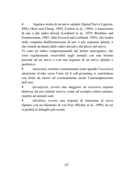 TESI DI DOTTORATO “Nuovi trattamenti per il dolore ... - Padis