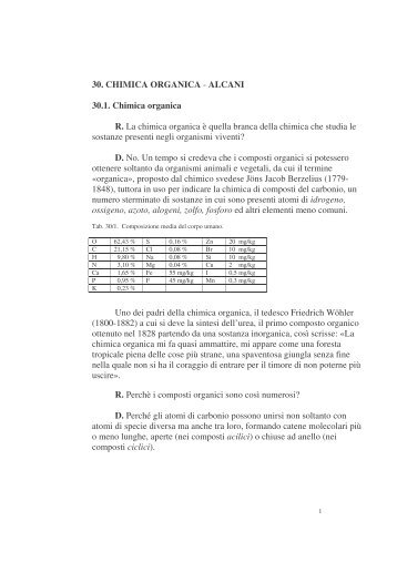 30. CHIMICA ORGANICA - ALCANI 30.1. Chimica ... - Apertisverbis.it