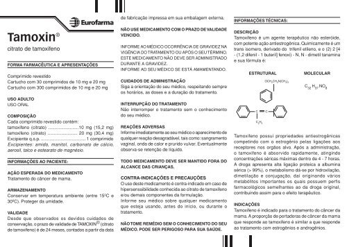 209184 01 BL Tamoxin.indd - Eurofarma