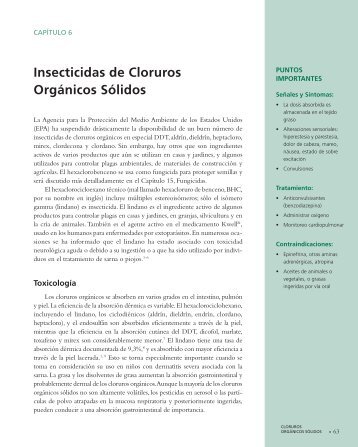 Insecticidas de Cloruros Orgánicos Sólidos