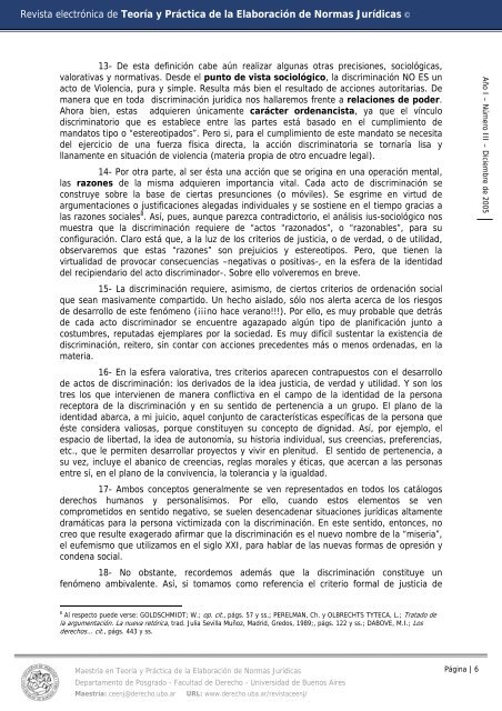 Año I - Número III - Diciembre 2005 - Facultad de Derecho ...