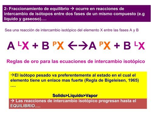 PRINCIPIOS Y UTILIZACION DE ISOTOPOS ESTABLES