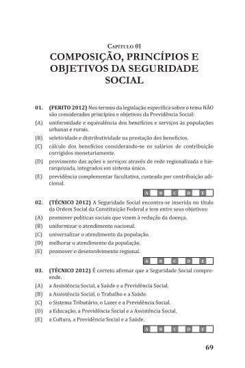 composição, princípios e objetivos da seguridade social - Editora ...