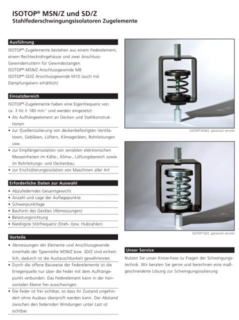 ISOTOP® MSN/Z und SD/Z - Megamaszyny