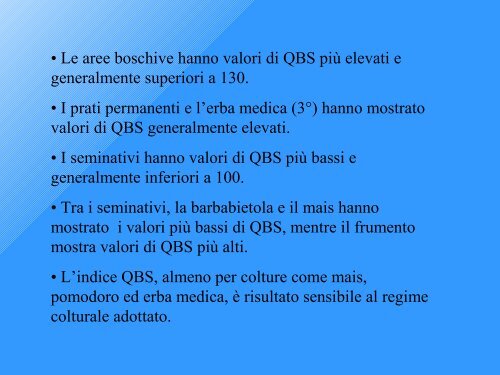 indice di Qualità Biologica del Suolo - Geol@b onlus