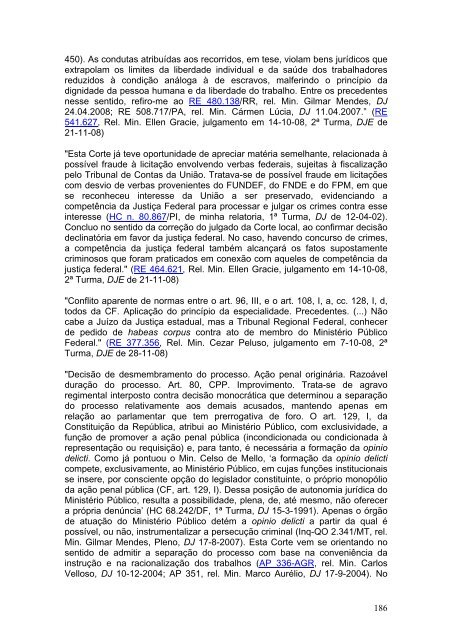 Coletânea de Jurisprudência do STF em Temas Penais