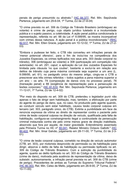 Coletânea de Jurisprudência do STF em Temas Penais