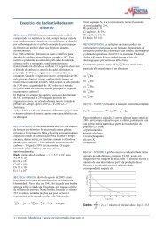 Exercícios de Radioatividade com Gabarito - Projeto Medicina