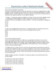 Exercí cios sobre Radioatividade - Química Sem Segredos