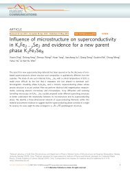 ySe2 and evidence for a new parent phase K2Fe7Se8 - Nature