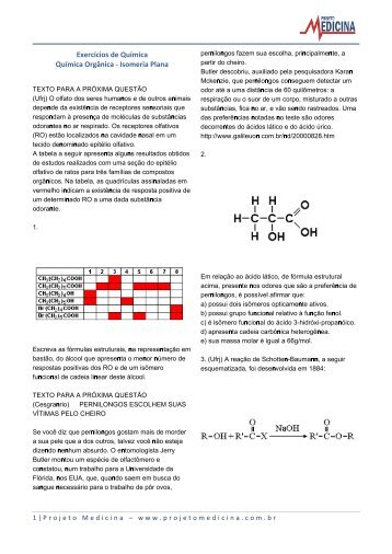 Isomeria Plana - Projeto Medicina