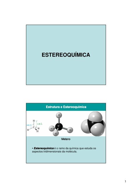 ESTEREOQUÍMICA