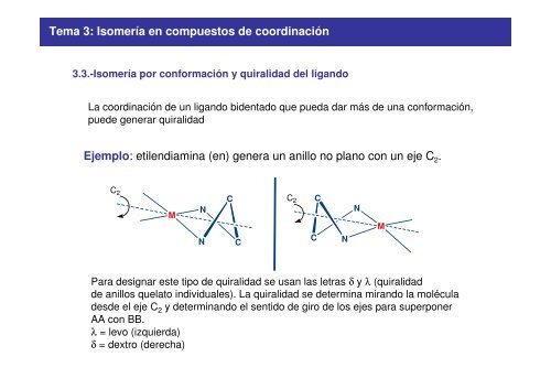 Tema 3: Isomería en compuestos de coordinación ... - Repositori UJI