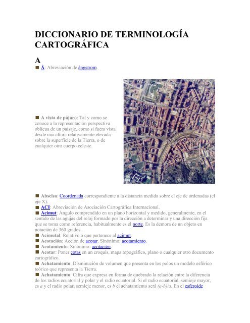 DICCIONARIO DE TERMINOLOGÍA CARTOGRÁFICA - SEMAHN