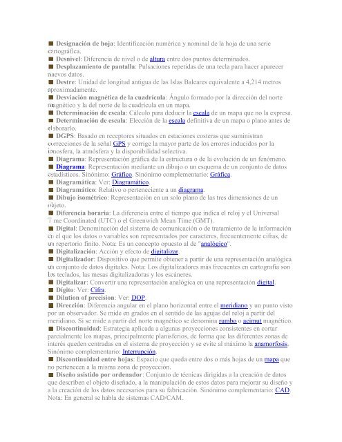DICCIONARIO DE TERMINOLOGÍA CARTOGRÁFICA - SEMAHN