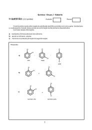 1a QUESTÃO: (2,0 pontos) Química - Grupo J - Gabarito e e - Uff