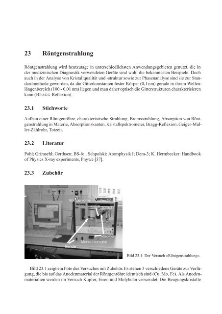 Das Physikalische Praktikum