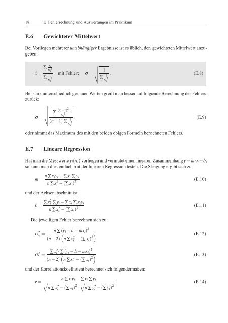 Das Physikalische Praktikum