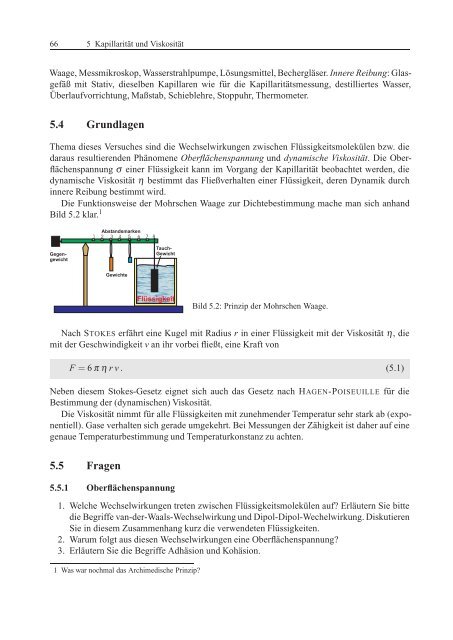 Das Physikalische Praktikum