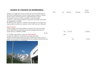 DIARIO DI VIAGGIO IN NORMANDIA - Camper online