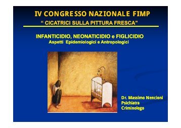 Infanticidio, neonaticidio e figlicidio - Fimp