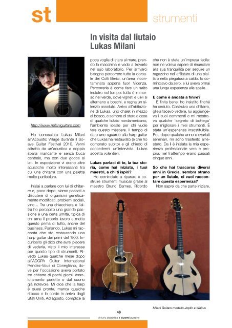 Scarica la versione PDF a "pagina singola" - Chitarra Acustica