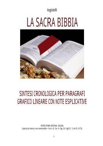 sintesi cronologica per paragrafi grafico lineare con note ... - angiobelli