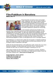 Film-Praktikum in Barcelona - XChange