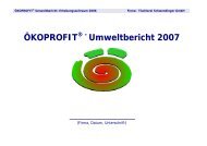 ÖKOPROFIT Umweltbericht 2007