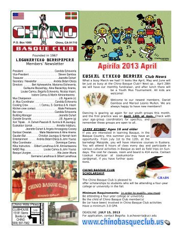 april publisherdraft - Chino Basque Club