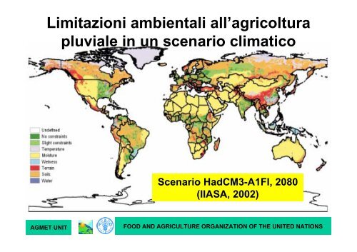 Il contributo di CLIMAGRI ai programmi della FAO sul ... - Arpa