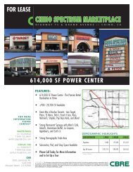 CHINO SPECTRUM MARKETPLACE - CBRE