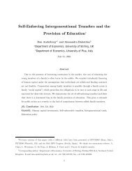 Self-Enforcing Intergenerational Transfers and the Provision ... - CEPR