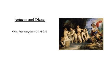 Actaeon and Diana - Musowls