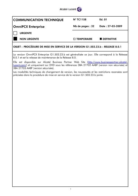 Carte D'extension CS OmniPCX Enterprise - Matel électricité Professionnel (Occasion)