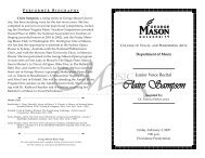 Claire Sampson - George Mason University School of Music