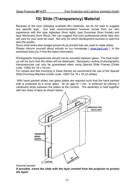 BP 4 CT (Turbo) Stage Projector - Pani Projection and Lighting