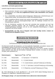 Informationen zur Schulbuchausleihe 2010/2011 - Willi-Graf-Schulen