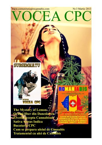 Vocea CPC martie 2013 - Revista CPC - Comunitatea Pro Cannabis