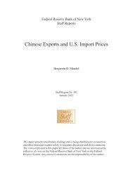 Chinese Exports and U.S. Import Prices - Federal Reserve Bank of ...