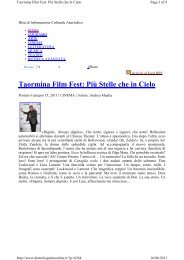 Taormina Film Fest: Più Stelle che in Cielo - Taormina Arte