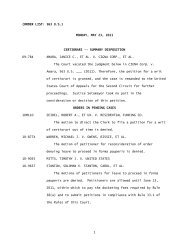 Order List - Supreme Court of the United States