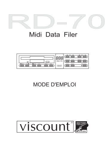 Manuale francese Viscount RD70